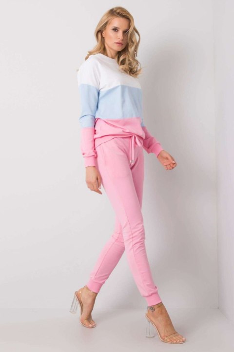 Spodnie Komplet Model RV-KMPL-5971.05 Pink - Rue Paris Spodnie Komplet Model RV-KMPL-5971.05 Pink - Rue Paris