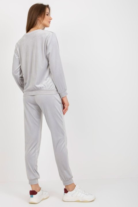 Spodnie Komplet Model WN-KMPL-1908.15X Light Grey - Rue Paris Spodnie Komplet Model WN-KMPL-1908.15X Light Grey - Rue Paris