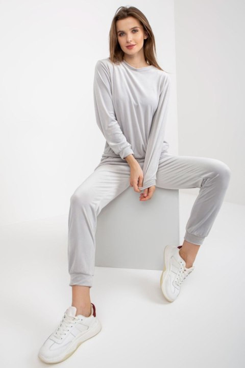 Spodnie Komplet Model WN-KMPL-1908.15X Light Grey - Rue Paris Spodnie Komplet Model WN-KMPL-1908.15X Light Grey - Rue Paris