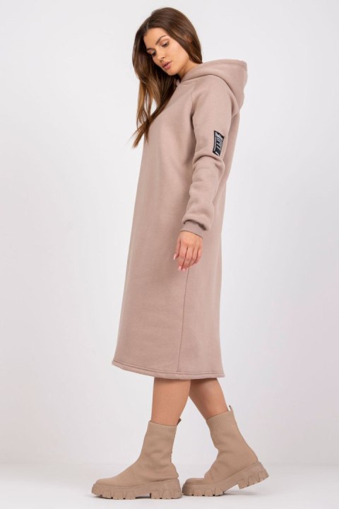 Sukienka Model RV-SK-7463.24X Beige - Rue Paris Sukienka Model RV-SK-7463.24X Beige - Rue Paris