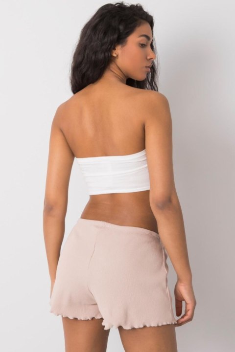Szorty Damskie Model RV-SN-6628.95 Beige - Rue Paris Szorty Damskie Model RV-SN-6628.95 Beige - Rue Paris