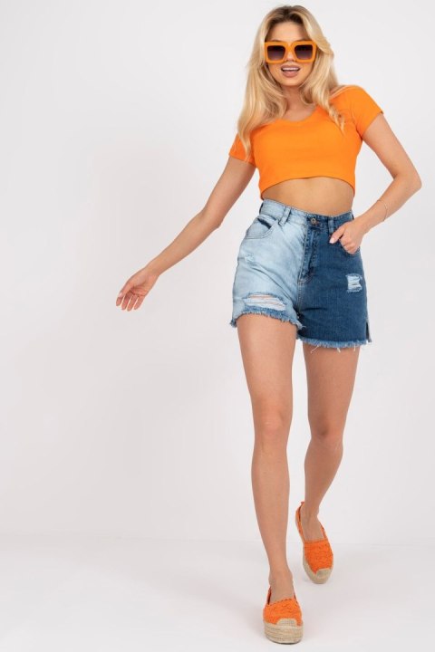 Szorty Jeansowe Model RO-SN-5014.03P Blue - Rue Paris Szorty Jeansowe Model RO-SN-5014.03P Blue - Rue Paris