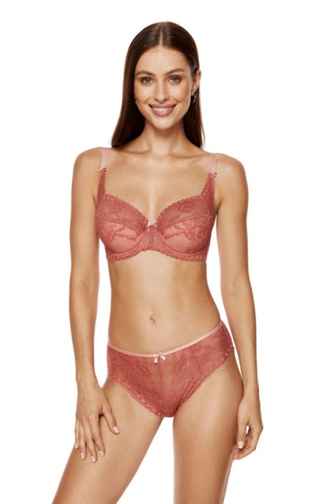 Biustonosz Soft Biustonosz Semi-Soft Model Bisou B3 Miedziany - Gorteks Biustonosz Soft Biustonosz Semi-Soft Model Bisou B3 Miedziany - Gorteks