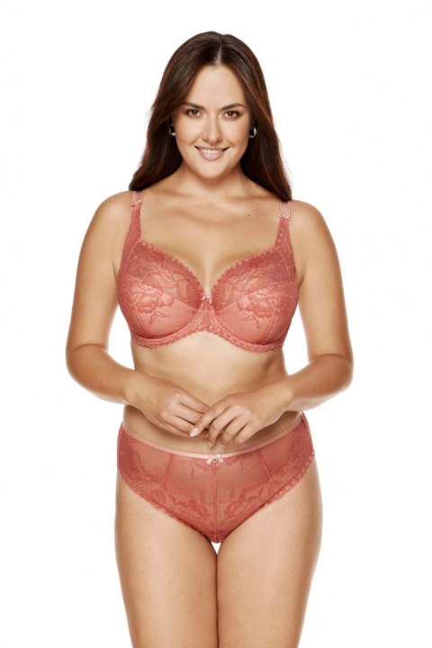 Biustonosz Soft Biustonosz Semi-Soft Model Bisou B3 Miedziany - Gorteks Biustonosz Soft Biustonosz Semi-Soft Model Bisou B3 Miedziany - Gorteks
