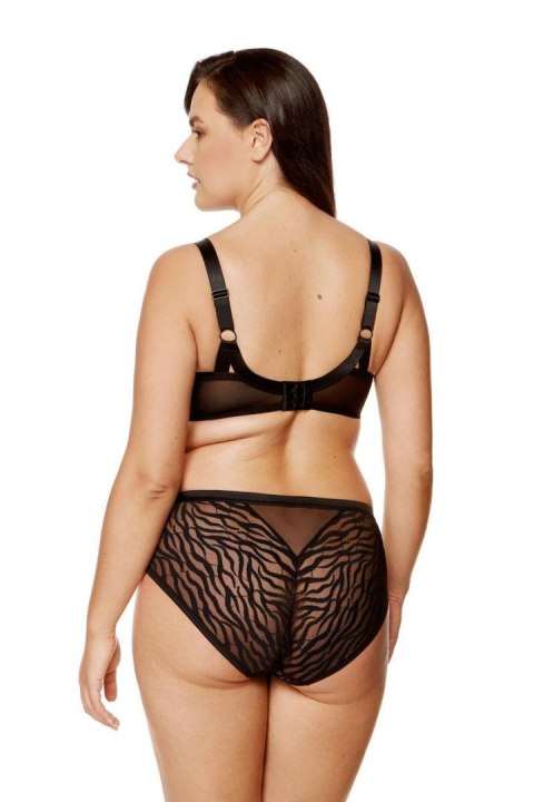 Biustonosz Soft Biustonosz Semi-Soft Model Serena B3 Black/Beige - Gorteks Biustonosz Soft Biustonosz Semi-Soft Model Serena B3 Black/Beige - Gorteks