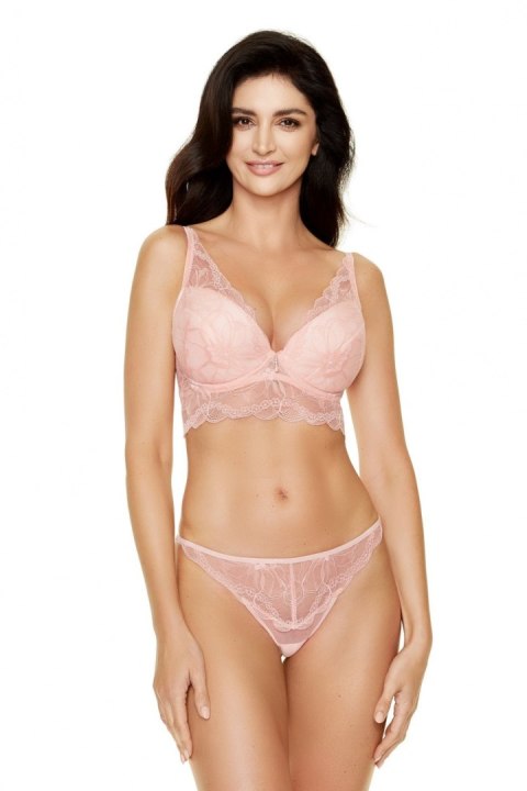 Biustonosz push up Biustonosz Półgorset Push-up Model Charlize PG1 Pink - Gorteks Biustonosz push up Biustonosz Półgorset Push-up Model Charlize PG1 Pink - Gorteks