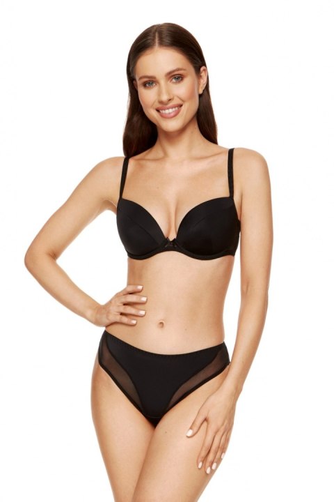 Biustonosz push up Biustonosz Push-up Model Zara B1 Black - Gorteks Biustonosz push up Biustonosz Push-up Model Zara B1 Black - Gorteks