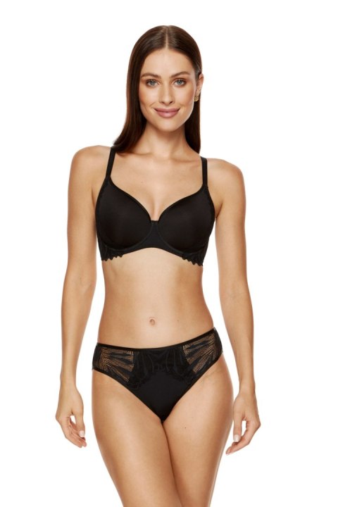 Biustonosz push up Biustonosz Usztywniany Model Eclipse B5 Black - Gorteks Biustonosz push up Biustonosz Usztywniany Model Eclipse B5 Black - Gorteks