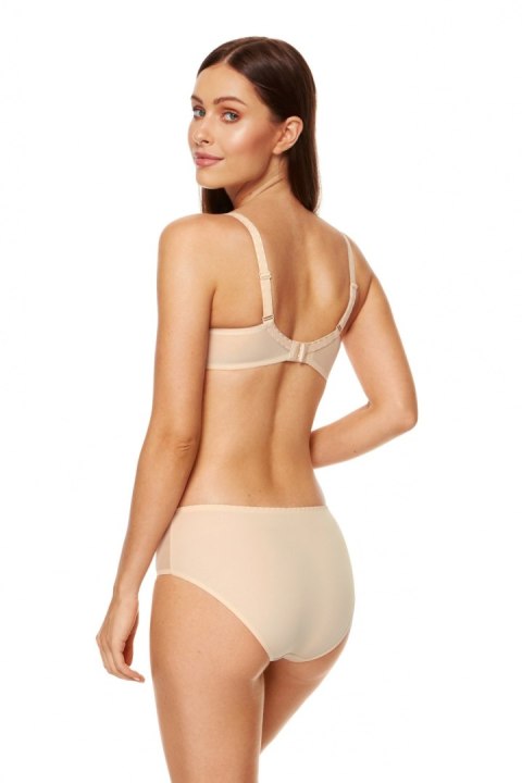 Biustonosz push up Biustonosz Usztywniany Model Zara B4 Beige - Gorteks Biustonosz push up Biustonosz Usztywniany Model Zara B4 Beige - Gorteks