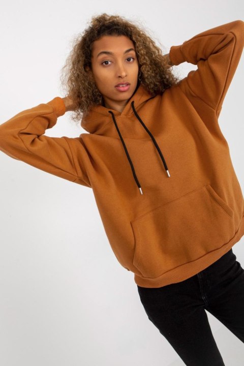 Bluza Damska Model AP-BL-AP-3002.09 Light Brown - Rue Paris Bluza Damska Model AP-BL-AP-3002.09 Light Brown - Rue Paris