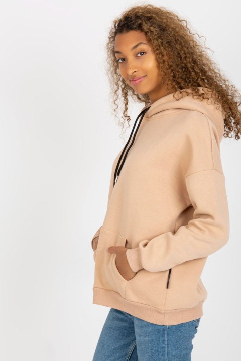 Bluza Damska Model AP-BL-AP-3002.20 Beige - Rue Paris Bluza Damska Model AP-BL-AP-3002.20 Beige - Rue Paris