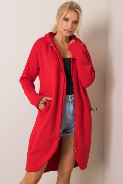 Bluza Damska Model RV-BL-4858-1.99P Red - Rue Paris Bluza Damska Model RV-BL-4858-1.99P Red - Rue Paris