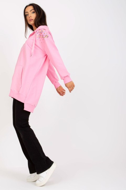 Bluza Damska Model RV-BL-8057.53 Pink - Rue Paris Bluza Damska Model RV-BL-8057.53 Pink - Rue Paris