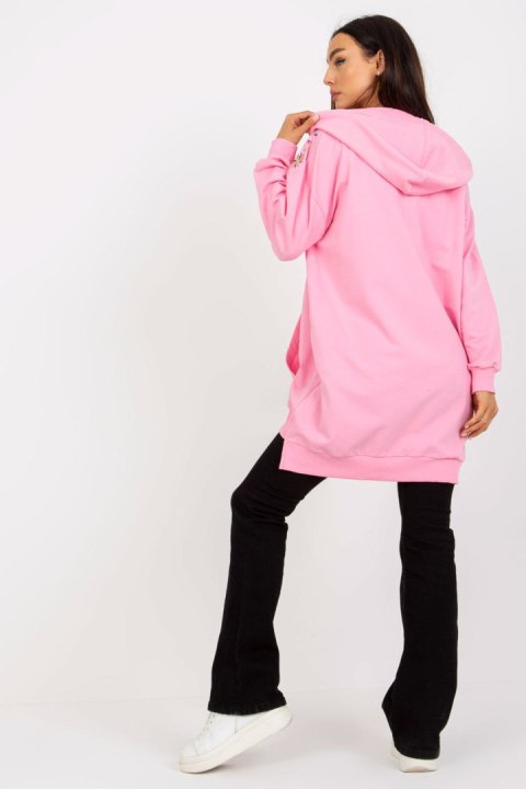 Bluza Damska Model RV-BL-8057.53 Pink - Rue Paris Bluza Damska Model RV-BL-8057.53 Pink - Rue Paris