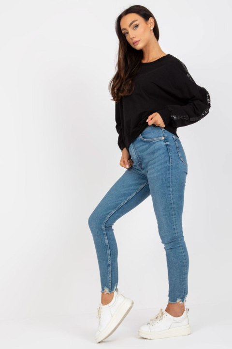 Bluza Damska Model RV-BL-8067.88 Black - Rue Paris Bluza Damska Model RV-BL-8067.88 Black - Rue Paris
