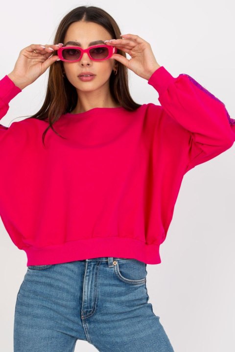 Bluza Damska Model RV-BL-8067.88 Fuksja - Rue Paris Bluza Damska Model RV-BL-8067.88 Fuksja - Rue Paris