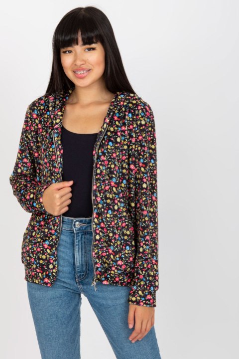 Bluza Damska Model RV-BL-8121.29 Black/Yellow - Rue Paris Bluza Damska Model RV-BL-8121.29 Black/Yellow - Rue Paris