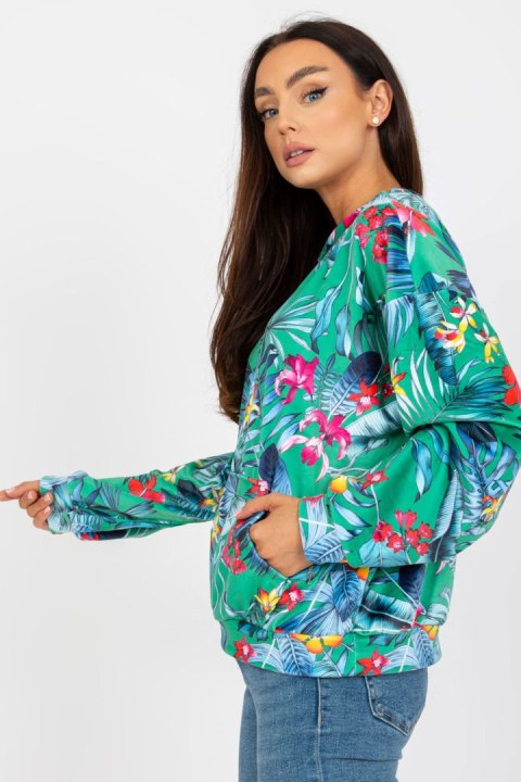 Bluza Damska Model RV-BL-8124.51 Green - Rue Paris Bluza Damska Model RV-BL-8124.51 Green - Rue Paris