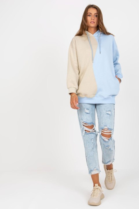 Bluza Damska Model RV-BL-8233.32X Light Blue - Rue Paris Bluza Damska Model RV-BL-8233.32X Light Blue - Rue Paris