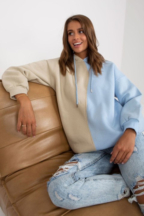 Bluza Damska Model RV-BL-8233.32X Light Blue - Rue Paris Bluza Damska Model RV-BL-8233.32X Light Blue - Rue Paris