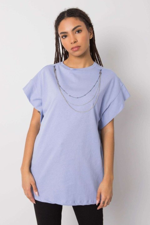 Bluzka Model 157-TS-4170.81 Light Blue - Rue Paris Bluzka Model 157-TS-4170.81 Light Blue - Rue Paris