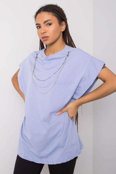 Bluzka Model 157-TS-4170.81 Light Blue - Rue Paris Bluzka Model 157-TS-4170.81 Light Blue - Rue Paris
