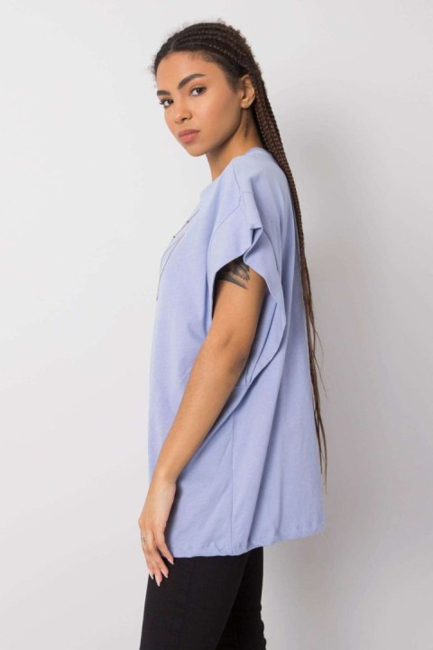 Bluzka Model 157-TS-4170.81 Light Blue - Rue Paris Bluzka Model 157-TS-4170.81 Light Blue - Rue Paris