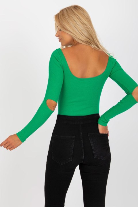 Bluzka Model RV-BZ-8021.23 Green - Rue Paris Bluzka Model RV-BZ-8021.23 Green - Rue Paris