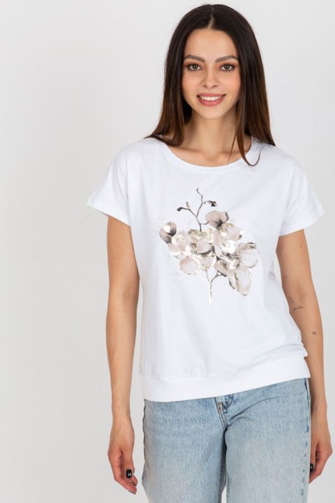 Bluzka Model RV-BZ-8949.18 White - Rue Paris Bluzka Model RV-BZ-8949.18 White - Rue Paris
