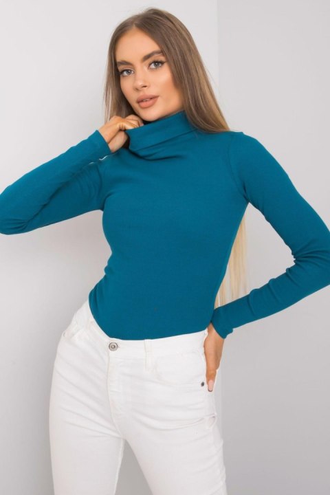 Golf Damski Model RV-BZ-7182.01P Morski - Rue Paris Golf Damski Model RV-BZ-7182.01P Morski - Rue Paris