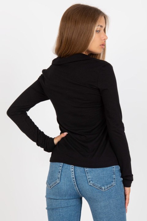 Koszula Damska Model RV-KS-7999.12P Black - Rue Paris Koszula Damska Model RV-KS-7999.12P Black - Rue Paris
