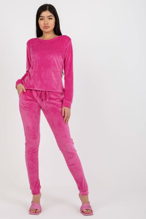 Spodnie Komplet Model RV-KMPL-6083.05 Pink - Rue Paris Spodnie Komplet Model RV-KMPL-6083.05 Pink - Rue Paris