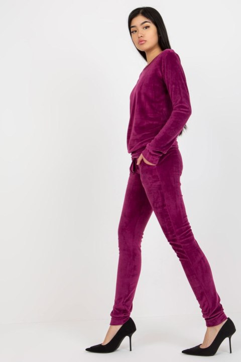 Spodnie Komplet Model RV-KMPL-6083.05 Violet - Rue Paris Spodnie Komplet Model RV-KMPL-6083.05 Violet - Rue Paris