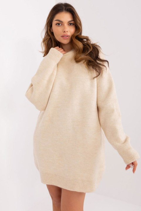 Sukienka Model LC-SK-0568.01P Light Beige - Rue Paris Sukienka Model LC-SK-0568.01P Light Beige - Rue Paris