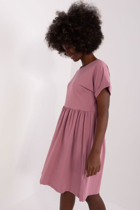 Sukienka Model RV-SK-5672.03P Dark Pink - Rue Paris Sukienka Model RV-SK-5672.03P Dark Pink - Rue Paris