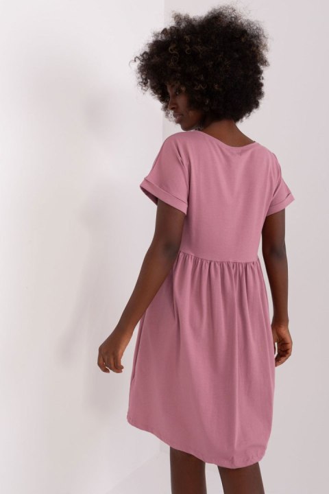 Sukienka Model RV-SK-5672.03P Dark Pink - Rue Paris Sukienka Model RV-SK-5672.03P Dark Pink - Rue Paris