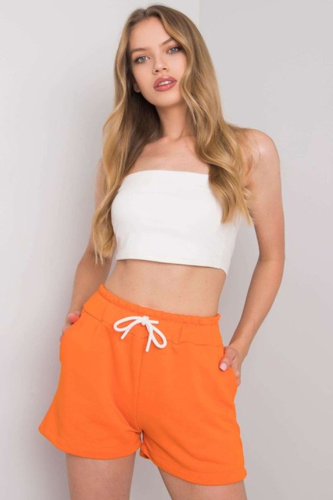 Szorty Damskie Model RV-SN-6700.20X Orange - Rue Paris Szorty Damskie Model RV-SN-6700.20X Orange - Rue Paris