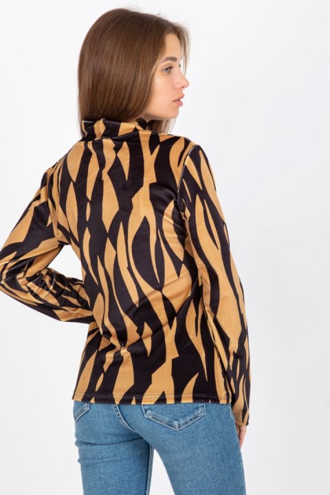 Bluzka Model RP-BZ-8187-1.02X Camel - Rue Paris Bluzka Model RP-BZ-8187-1.02X Camel - Rue Paris