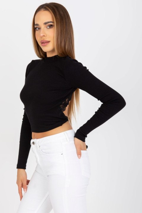 Bluzka Model RV-BZ-7987.49 Black - Rue Paris Bluzka Model RV-BZ-7987.49 Black - Rue Paris
