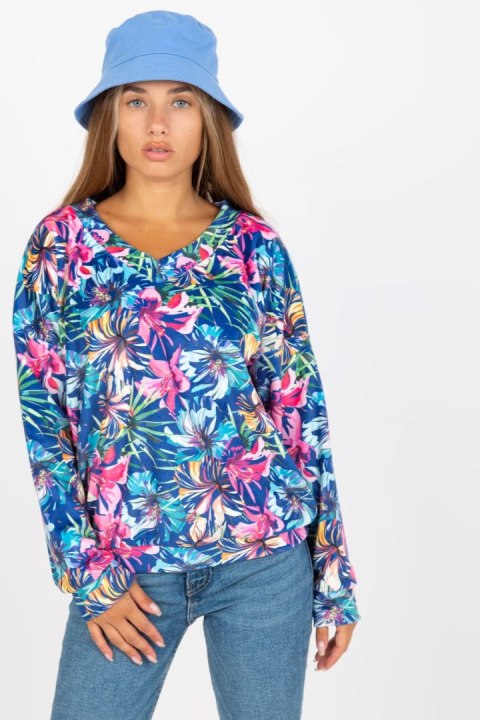 Bluzka Model RV-BZ-8133.19P Dark Blue - Rue Paris Bluzka Model RV-BZ-8133.19P Dark Blue - Rue Paris
