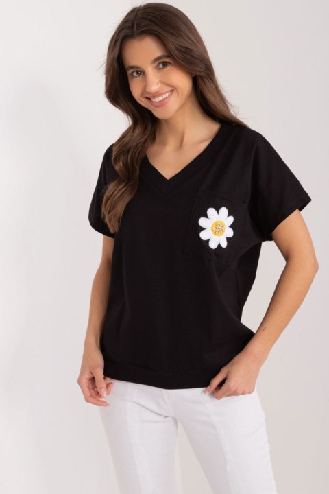 Bluzka Model RV-BZ-9626.28 Black - Rue Paris Bluzka Model RV-BZ-9626.28 Black - Rue Paris