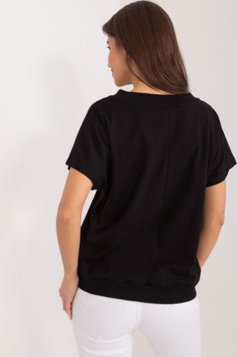 Bluzka Model RV-BZ-9626.28 Black - Rue Paris Bluzka Model RV-BZ-9626.28 Black - Rue Paris