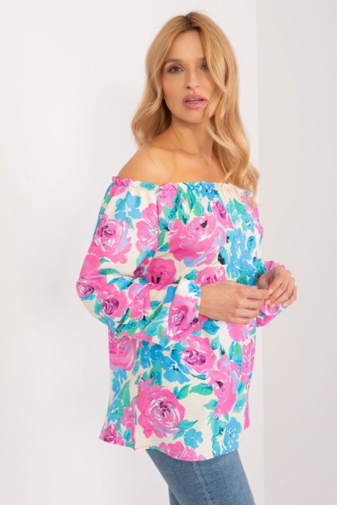 Bluzka Model WN-BZ-8281.59 Blue - Rue Paris Bluzka Model WN-BZ-8281.59 Blue - Rue Paris