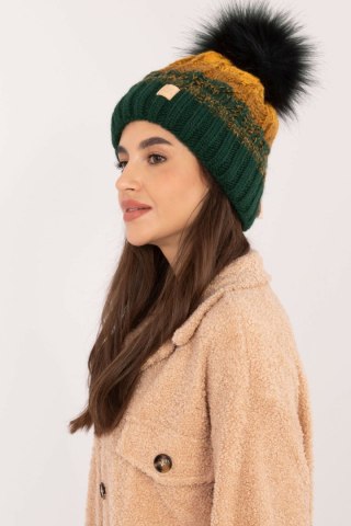 Czapka Model JK-CZ-52.17 Dark Green - Rue Paris