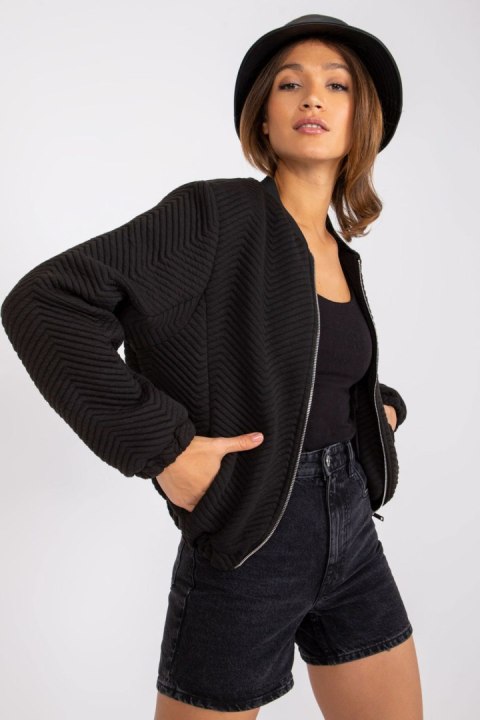 Kurtka Damska Model RV-KR-006.16 Black - Rue Paris Kurtka Damska Model RV-KR-006.16 Black - Rue Paris