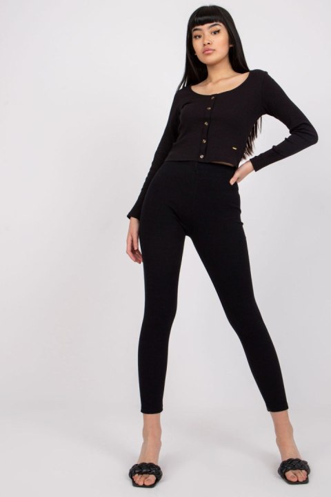 Legginsy Model RV-LG-7533.08 Black - Rue Paris Legginsy Model RV-LG-7533.08 Black - Rue Paris