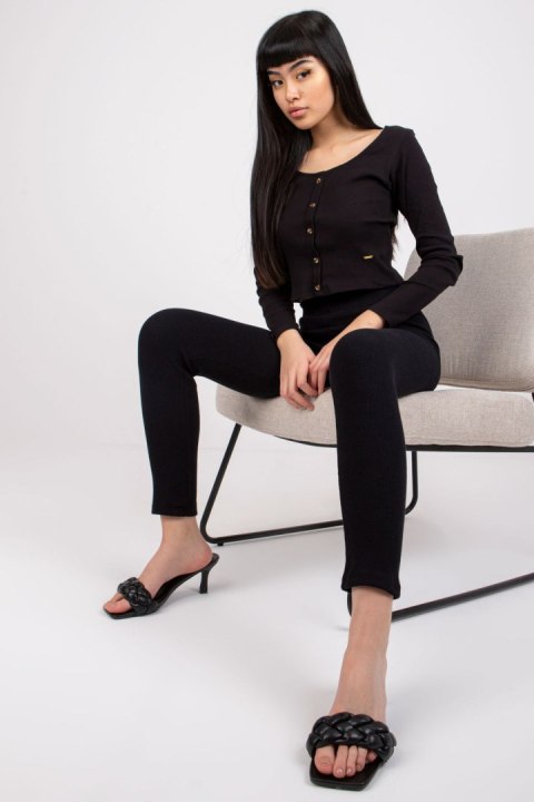 Legginsy Model RV-LG-7533.08 Black - Rue Paris Legginsy Model RV-LG-7533.08 Black - Rue Paris