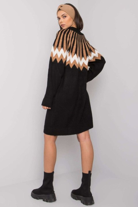 Sukienka Model LC-SK-0098.37X Black - Rue Paris Sukienka Model LC-SK-0098.37X Black - Rue Paris