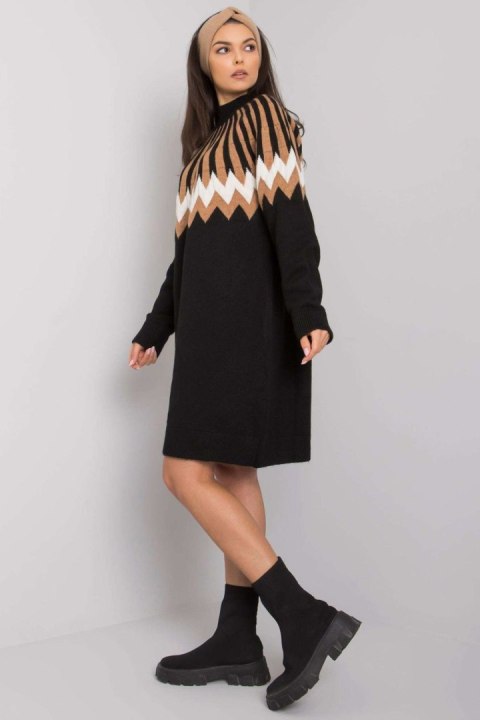 Sukienka Model LC-SK-0098.37X Black - Rue Paris Sukienka Model LC-SK-0098.37X Black - Rue Paris