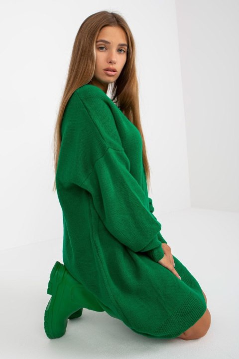 Sukienka Model LC-SW-0341.38P Green - Rue Paris Sukienka Model LC-SW-0341.38P Green - Rue Paris